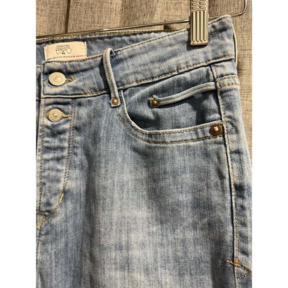 Le Temps Des Cerises Candiani Denim Jeans Womens T 28 Italian Premium straight - Picture 3 of 13